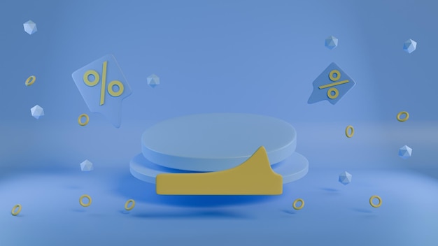 Promotion du podium de vente 3D
