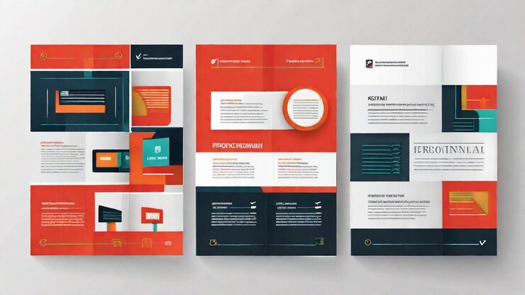 Photo promotional company brochure