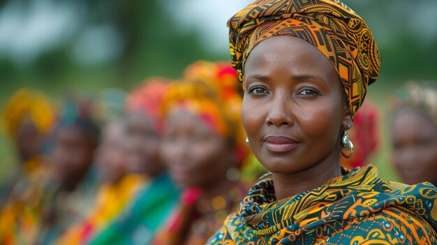 Photo promouvoir la participation des femmes au leadership