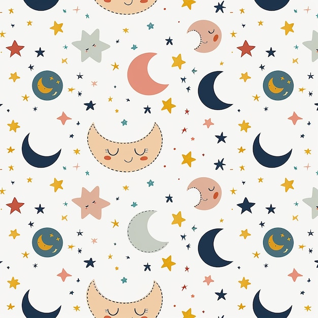 propre et élégant à la mode mignon et adorable modèle numérique sans couture