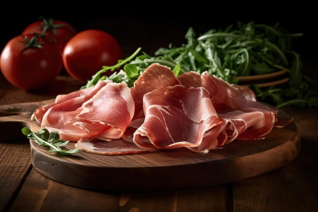 Prosciutto italien sur la table