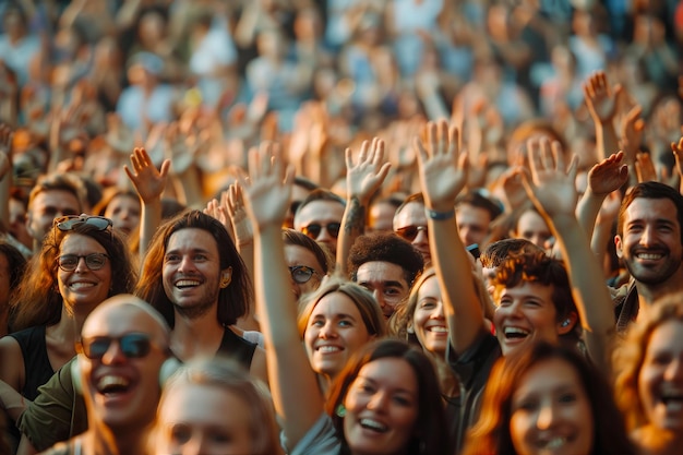 Un public animé lors d'un concert