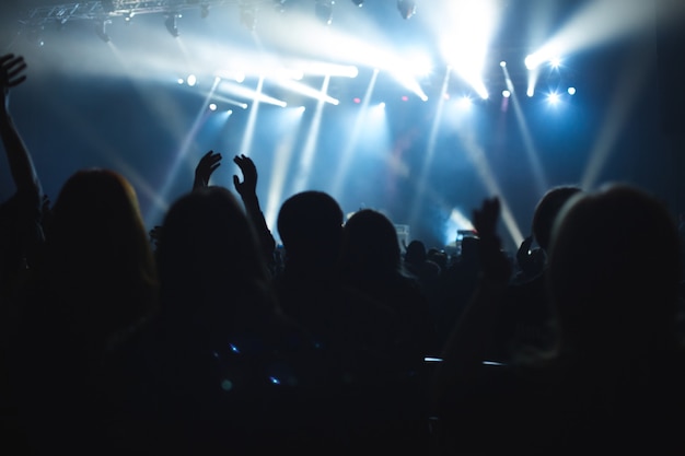 Le public regardant le concert sur scène.