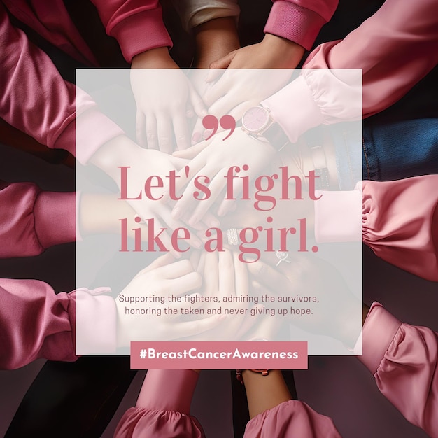 Photo publication sur les réseaux sociaux du mois de la sensibilisation au cancer du sein