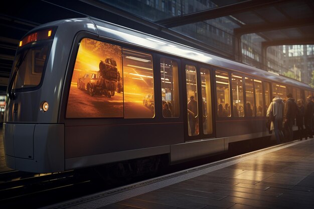 Publicité dans les transports en commun