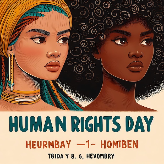 une publicité pour la journée des droits de l'homme