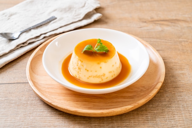 pudding au caramel et crème anglaise