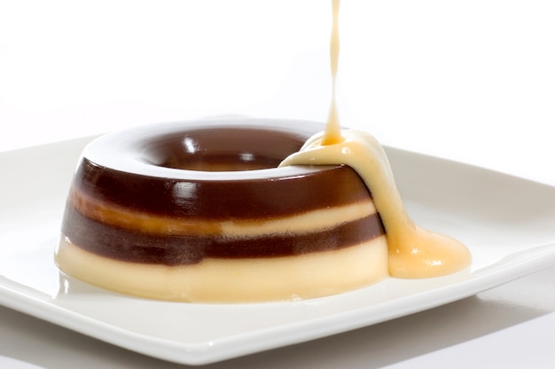 Pudding au caramel à la crème