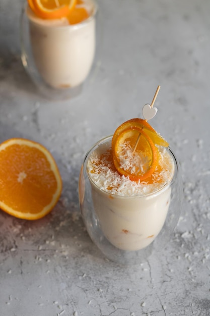 pudding au lait orange sans sucre