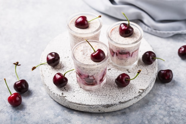 Pudding de chia à la cerise