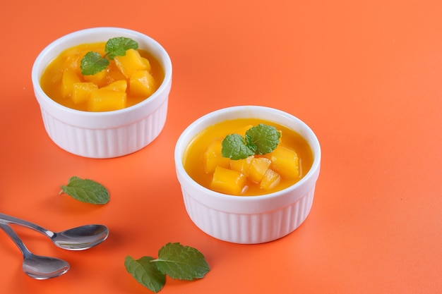 Pudding à la mangue