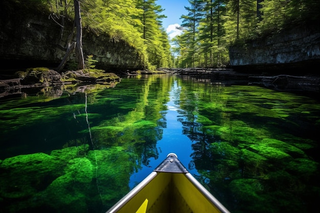 La puissance de la pagaie Explorant la nature Beauté Kayak et canoë