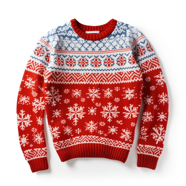 Un pull traditionnel de fête d'hiver de Noël laid