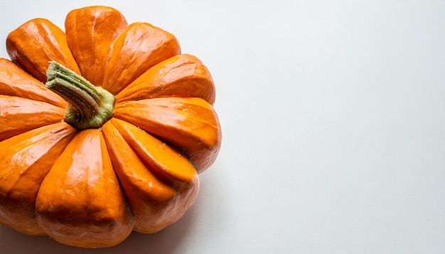 Photo pumpkin et maïs isolés sur fond blanc