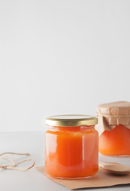 Purée De Citrouille Ou Confiture Sur Le Gris.