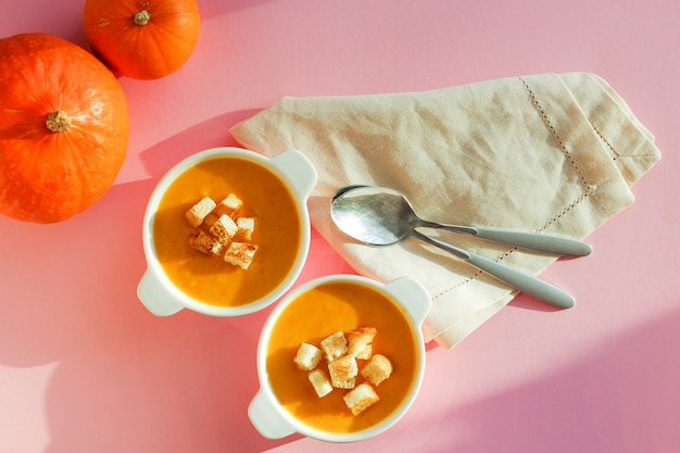 Purée de potiron, la vue d'en haut