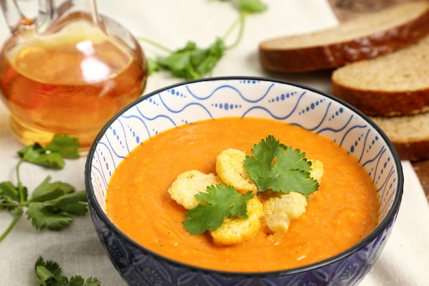 Purée de soupe aux lentilles