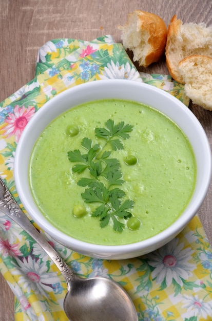 Purée de soupe aux pois