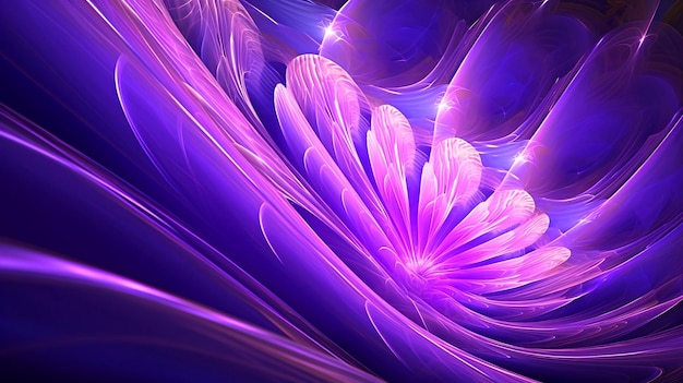 Photo pureté abstraite avec nombre d'or en violet vibrant