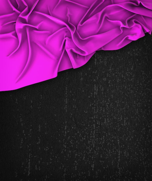 Purple Flag Vintage sur un tableau noir grunge avec un espace pour le texte