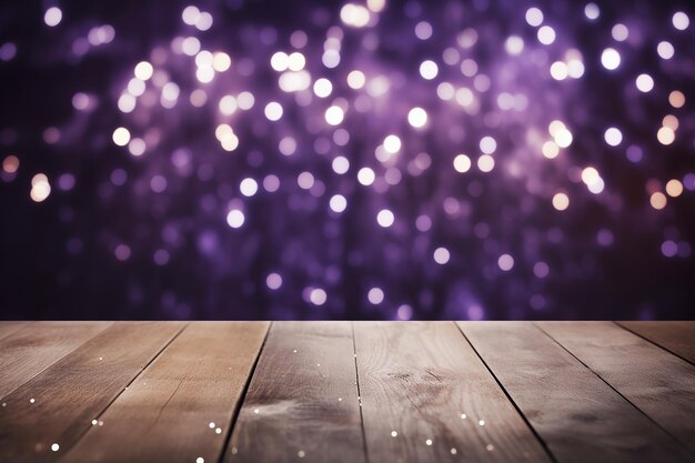 Purple Whispers - Motifs bokeh enchanteurs en blanc