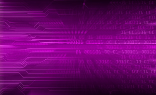 Purple World cyber circuit futur fond de technologie