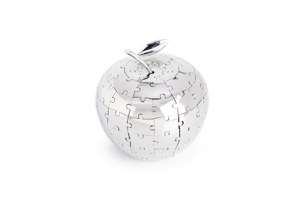 Puzzle Apple isolé sur blanc