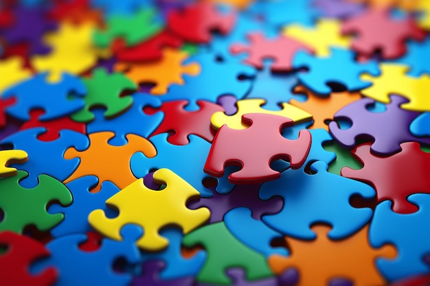 Photo le puzzle de l'autisme
