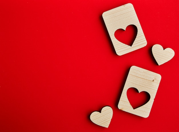 Puzzle coeurs en bois Saint Valentin