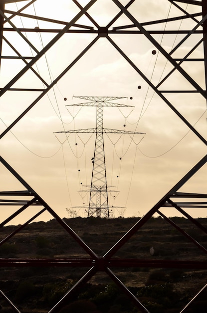 Pylône d&#39;énergie de tour de transmission électrique à haute tension