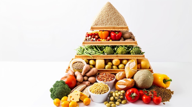 la pyramide alimentaire représente un moyen de manger sainement Ai Generative