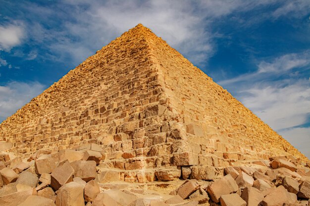 Pyramide antique de Mycerinus, Menkaur à Gizeh, Egypte.