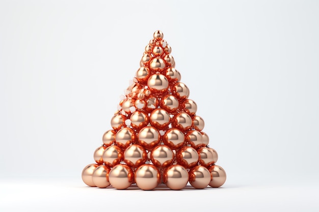 une pyramide de boules d'or