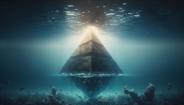 Pyramide en mer