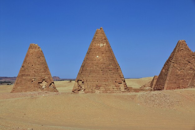 Pyramides antiques dans Jebel Barkal, Soudan