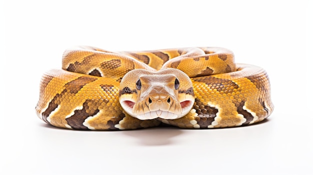 Python indien sur fond blanc