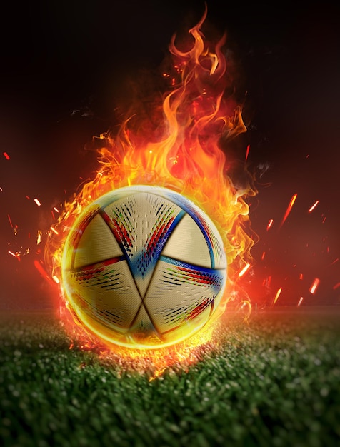 Qatar 2022 Fifa Football fond en feu