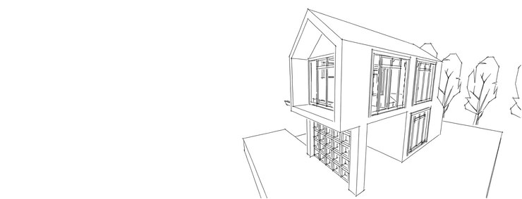 Quartier résidentiel de banlieue, belle maison de quartier, concept immobilier, illustration 3D.
