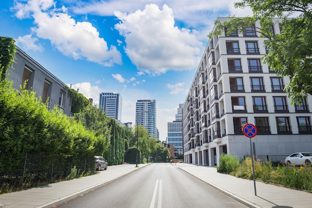 Quartier résidentiel à Varsovie