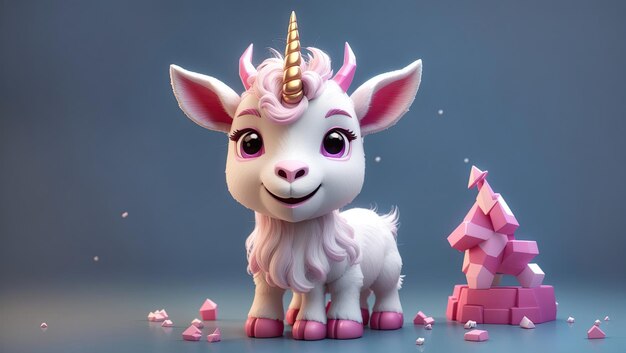 Photo que diriez-vous simplement de cornes étincelantes un conte de licorne fantaisiste