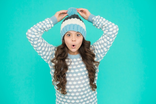 Quelle surprise enfant hiver mode vêtements tricotés pour enfant adolescent joyeux en chapeau