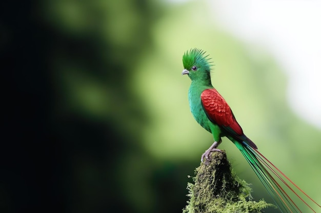 Quetzal resplendissant Pharomachrus mocinno Savegre au Costa Rica