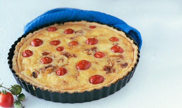 Quiche tomates cerises