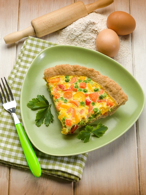 Quiche végétarienne