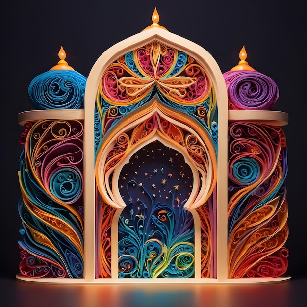 le quilling du mihrab islamique