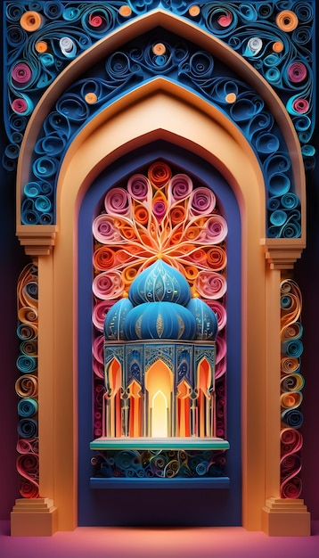 le quilling du mihrab islamique