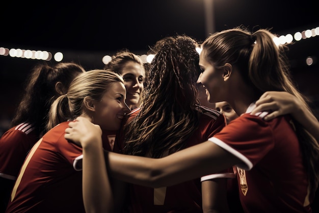 Équipe espagnole de football féminin photo stock