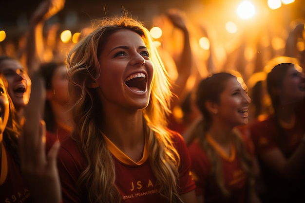 Équipe espagnole de football féminin photo stock