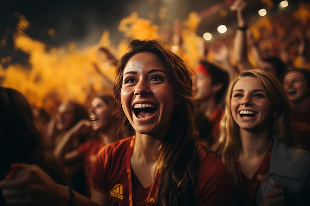 Équipe espagnole de football féminin photo stock