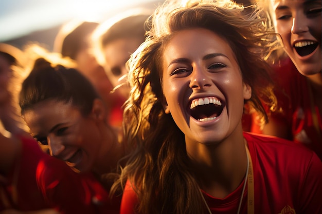 Équipe espagnole de football féminin photo stock